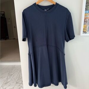 Sweaty Betty Navy blue “sweatshirt” dress